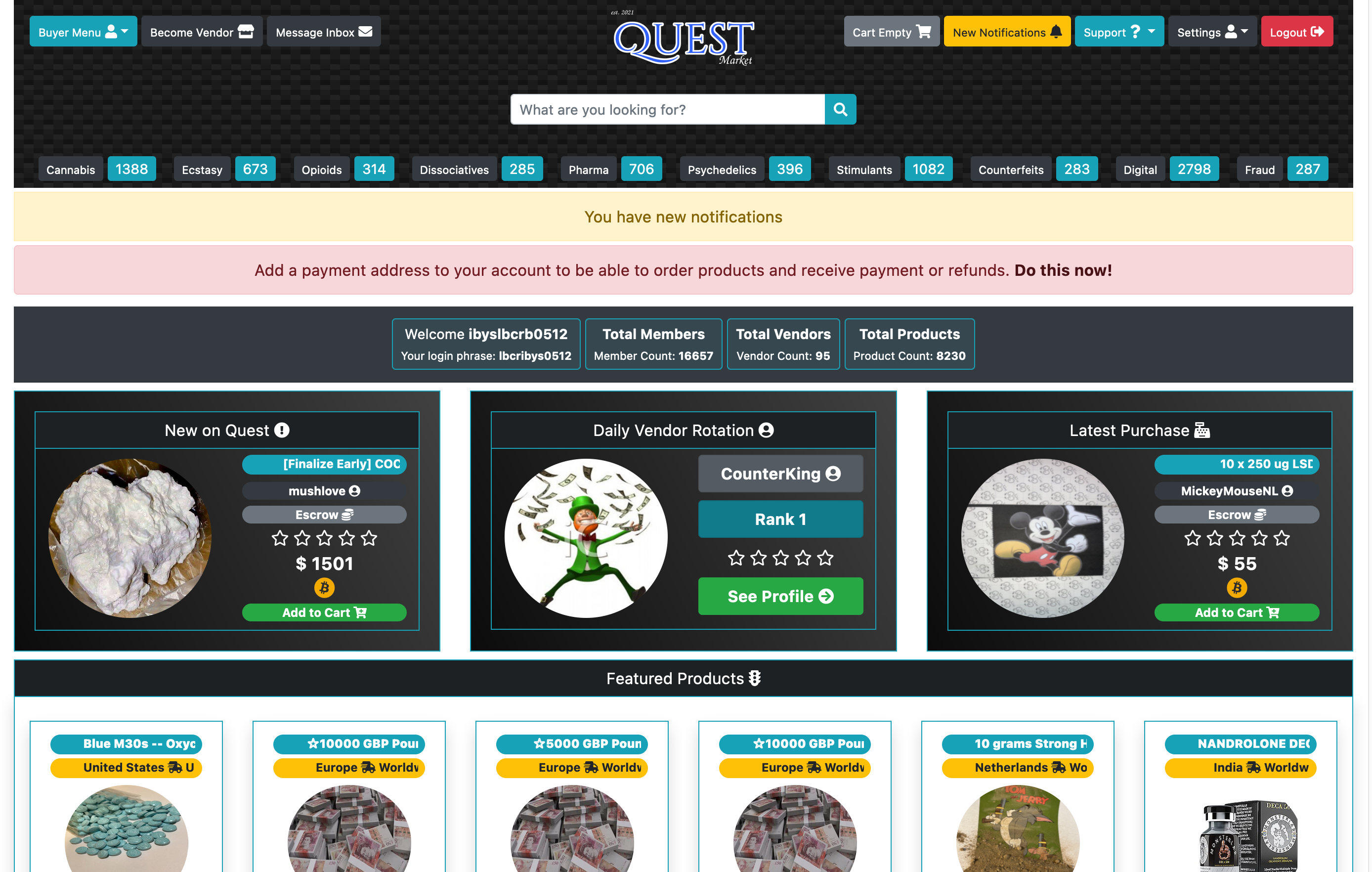 Quest market - logo